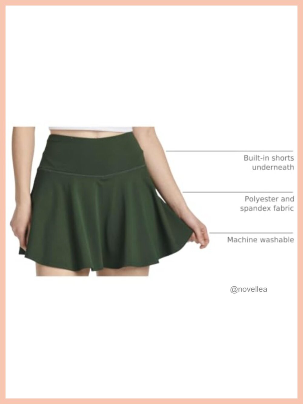 4 Pack Women's Skater Skort Pleated Athletic Tennis Golf Skirt with Pockets - Picture 3 of 6